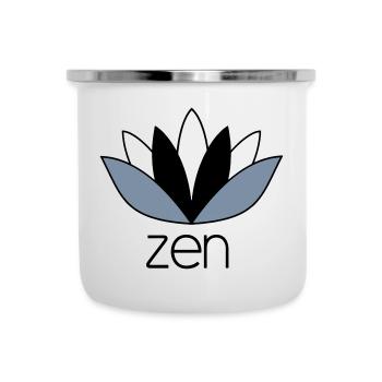 ZEN - Tasse émaillée - blanc - Devant