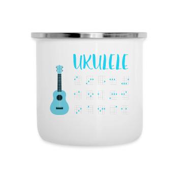 ÉCOULE D'UKULELE - Tasse émaillée - blanc - Devant