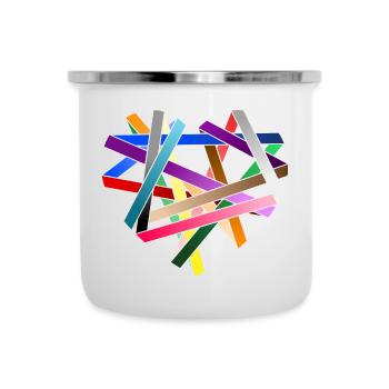 LOVE - wrapped criss-cross - Camper Mug - white - Front