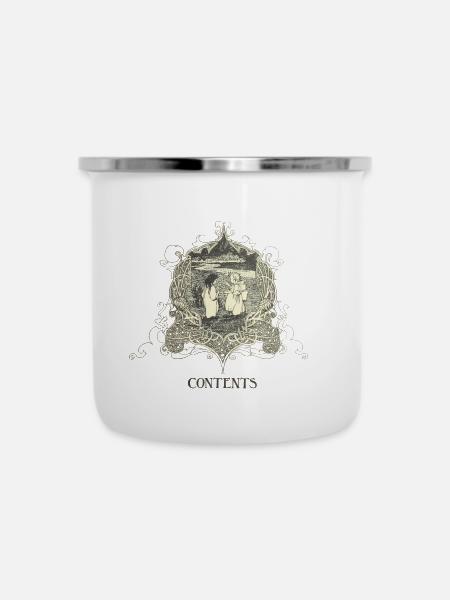 Contents - Emaille-Tasse - Weiß
