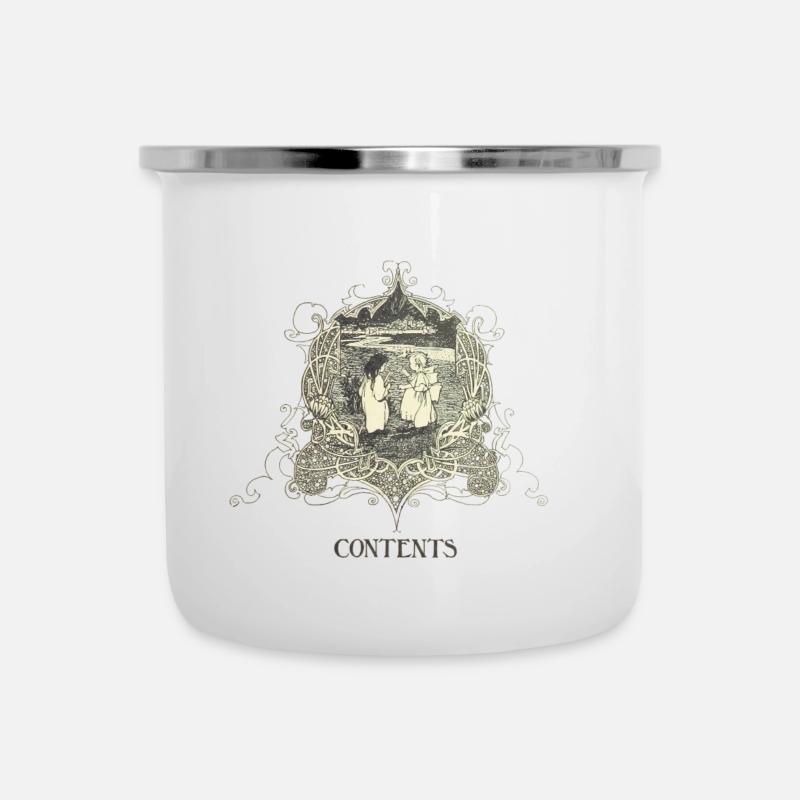 Contents - Emaille-Tasse - Weiß