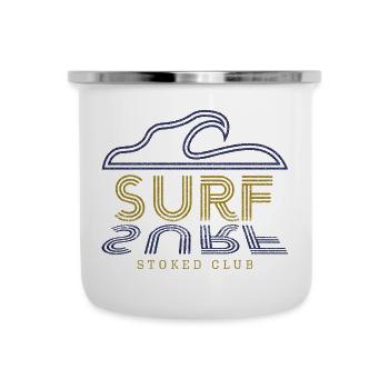 Surf Stoked Club - Vague de surf - Tasse émaillée - blanc - Devant