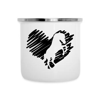 I Heart Horses - Camper Mug - white - Front
