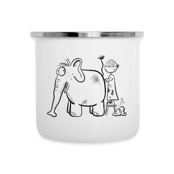 Etude de médecine vétérinaire I vétérinaire I Cadeau cool - Tasse émaillée - blanc - Devant