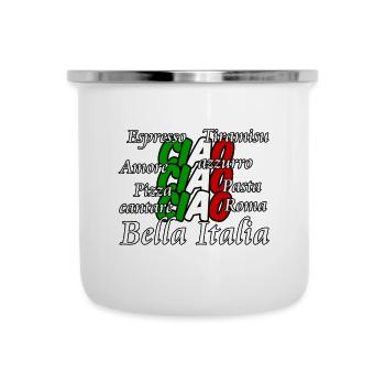 Italien Italy italienisch Ciao Spruch Geschenk - Camper Mug - white - Front