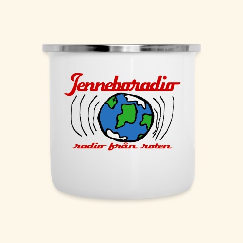 Jenneboradio -Sveriges minsta radiostation - Emaljmugg