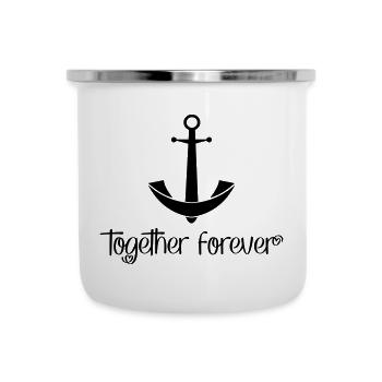 Together Forever - Emaille-Tasse - Weiß - Vorne