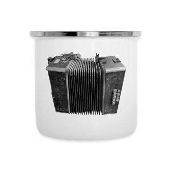 Vintage Noir Accordion - Camper Mug - white - Front