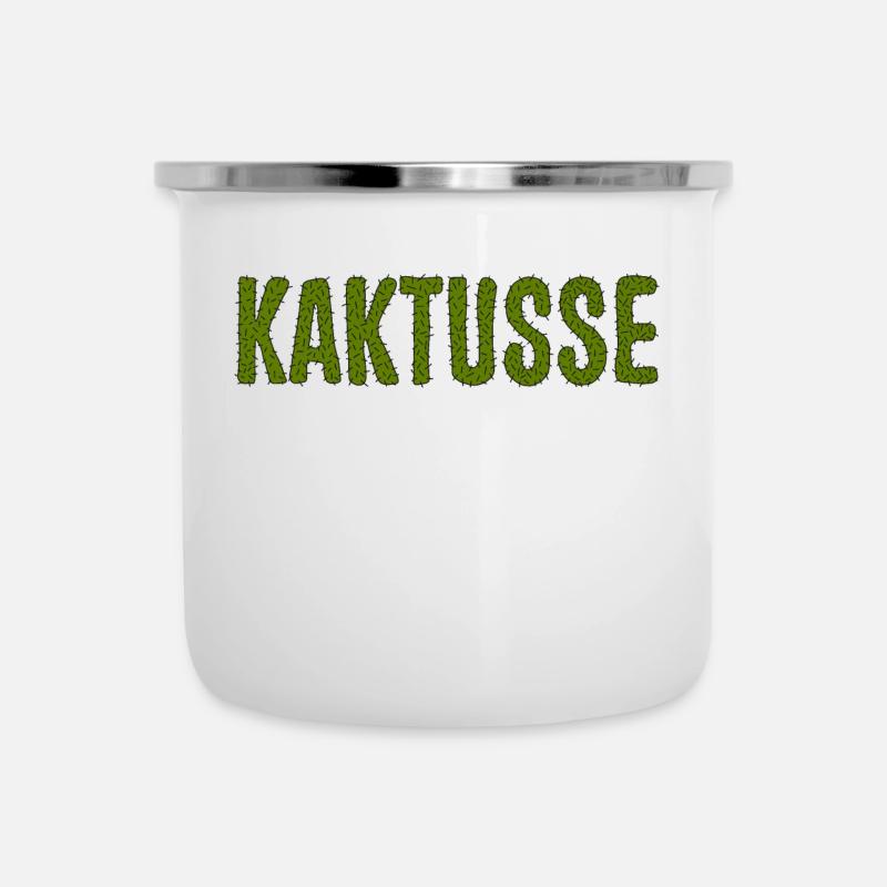 KAKTUSSE vs. CACTUS - Camper Mug - white