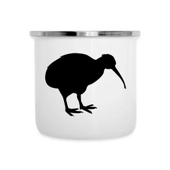 kiwibird neuseeland - Emaille-Tasse - Weiß - Vorne