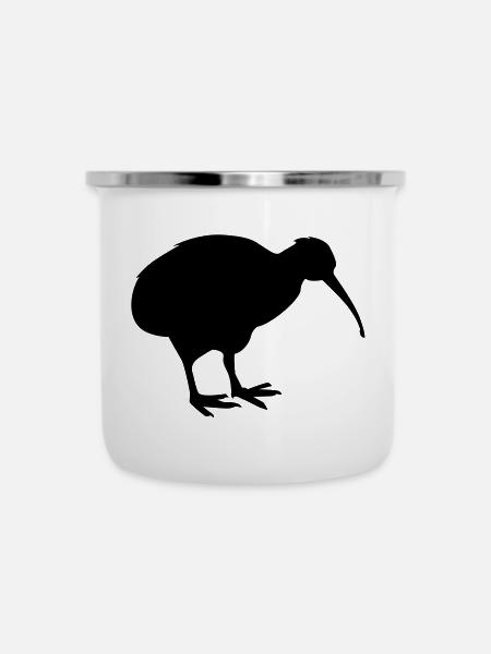kiwibird neuseeland - Emaille-Tasse - Weiß