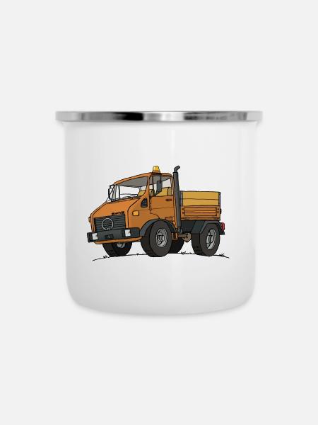 Kommunal Mog - Emaille-Tasse - Weiß
