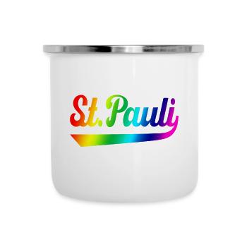 St Pauli Hamburg rainbow - Camper Mug - white - Front