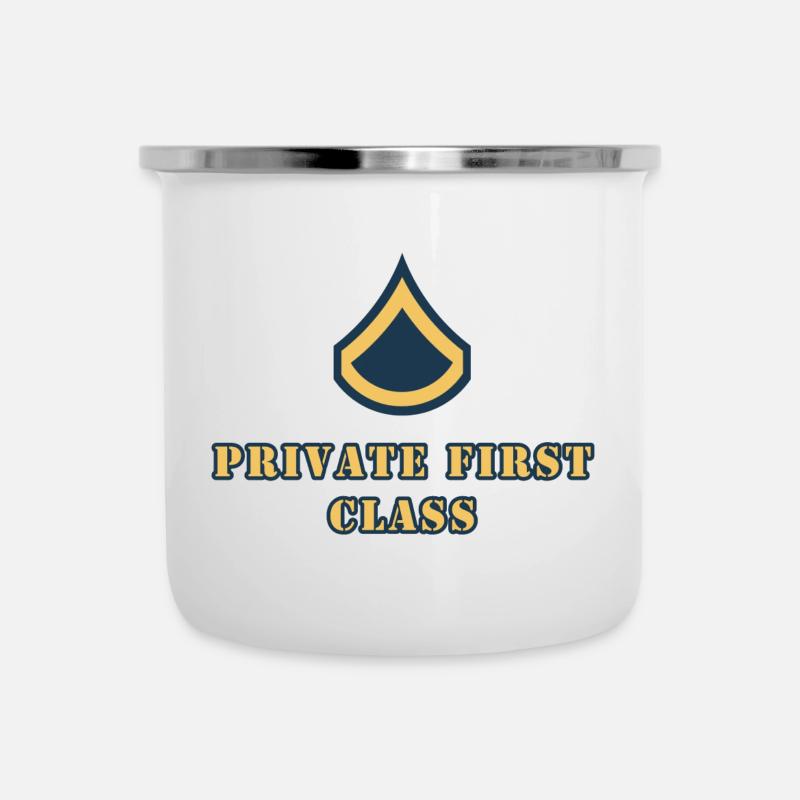 Première classe privée - Tasse émaillée - blanc