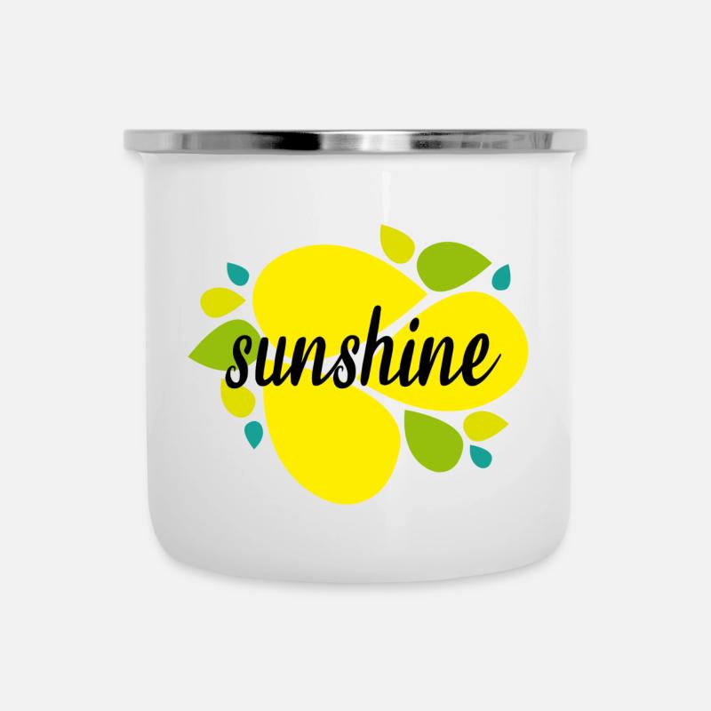 ensoleillement - Tasse émaillée - blanc