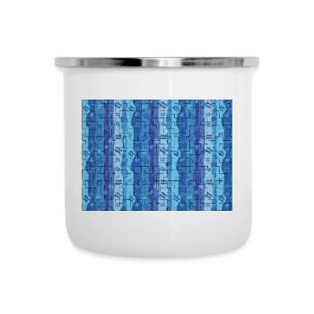 Aquarius Tiled Stripes - Camper Mug - white - Front