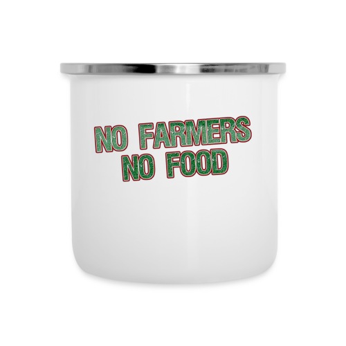 No Farmers No Food - Emaille mok