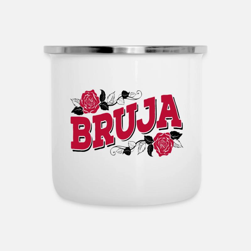 Bruja Divertente strega spagnola Umoristica Dicendo - Tazza smaltata - bianco