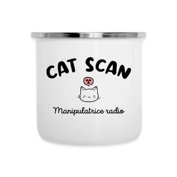 CAT SCAN Manipulatrice radio Chat Radiologie - Tasse émaillée - blanc - Devant