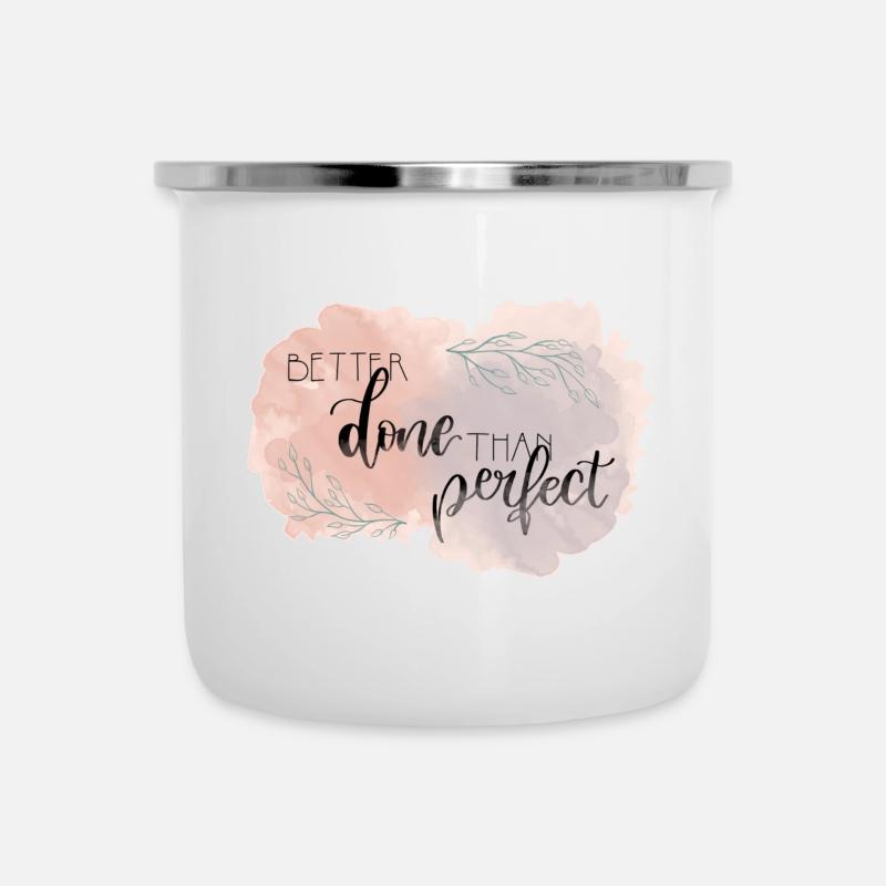 Better Done Than Perfect - Camper Mug - white