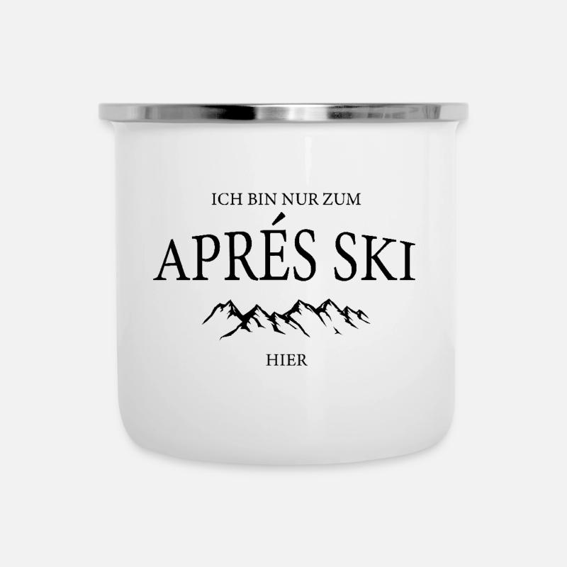 Only for après-ski here - Camper Mug - white