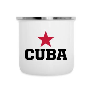 cuba revolucion - Emaille-Tasse - Weiß - Vorne