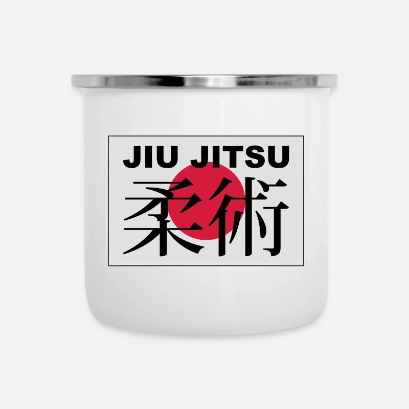 jiu jitsu - Tasse émaillée - blanc