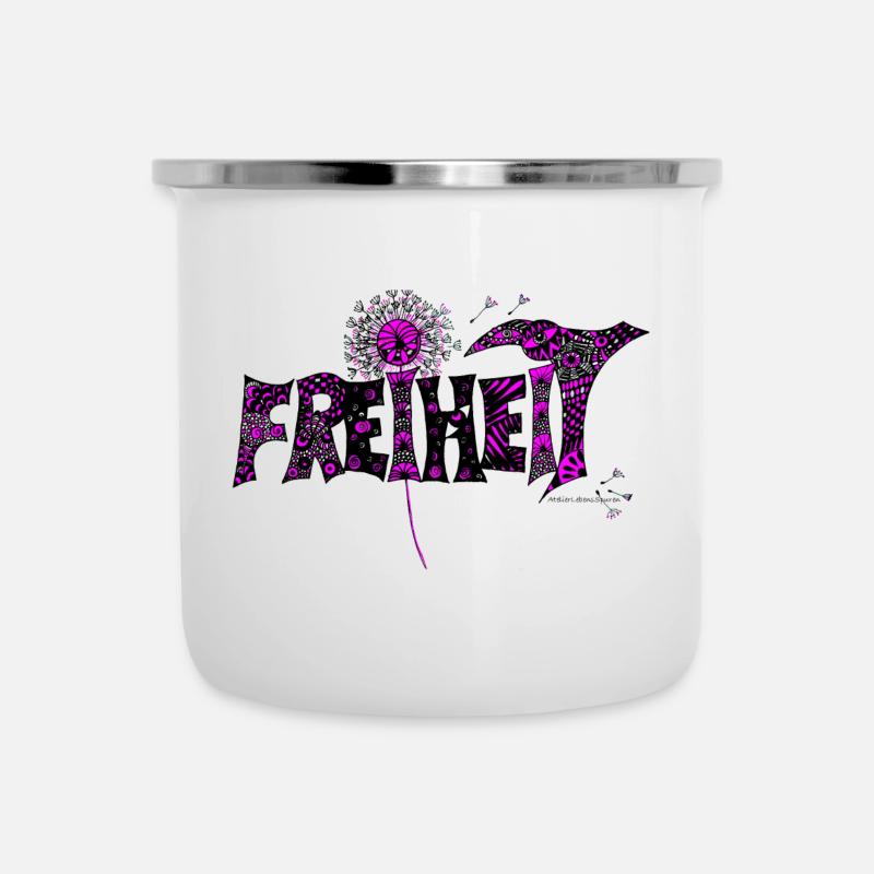 Liberté - Tasse émaillée - blanc