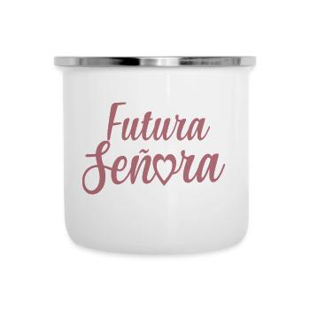 Futura Señora Engagement Bridal Shower Wedding - Camper Mug - white - Front