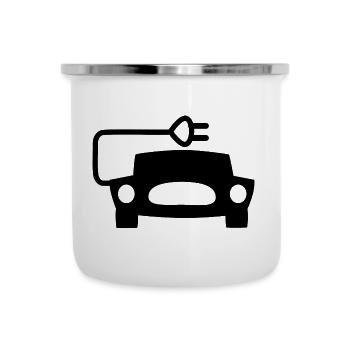 Car Sticker Electrics - Camper Mug - white - Front
