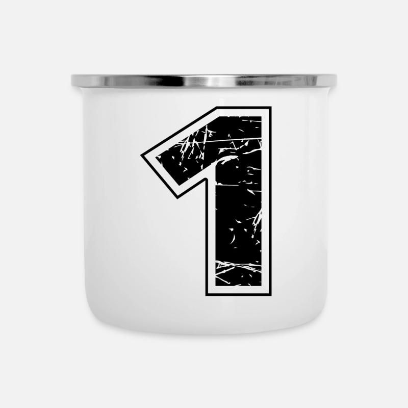 1 - Emaille-Tasse - Weiß