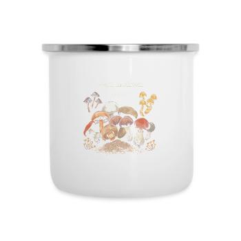 With mushroom flavor design - Camper Mug - white - Front