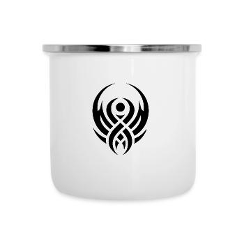 Design minimaliste tribal mystique fantastique - Tasse émaillée - blanc - Devant