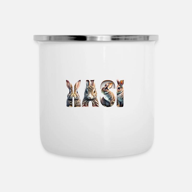 HASI hase - Emaille-Tasse - Weiß