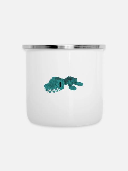 Plesiosaurus - Emaille-Tasse - Weiß
