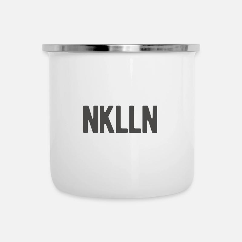 NKLLN Berlin Neukölln Neuköllner Sprüche - Emaille-Tasse - Weiß