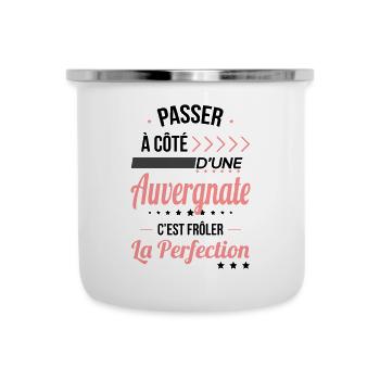 Auvergnate - Frôler la perfection - Auvergne - Tasse émaillée - blanc - Devant