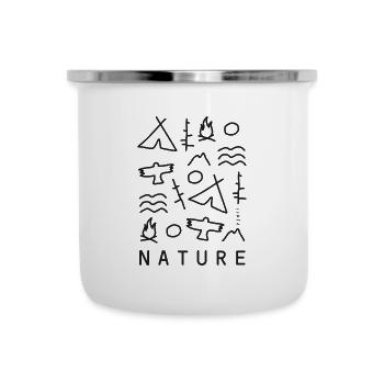 Nature - Tasse émaillée - blanc - Devant