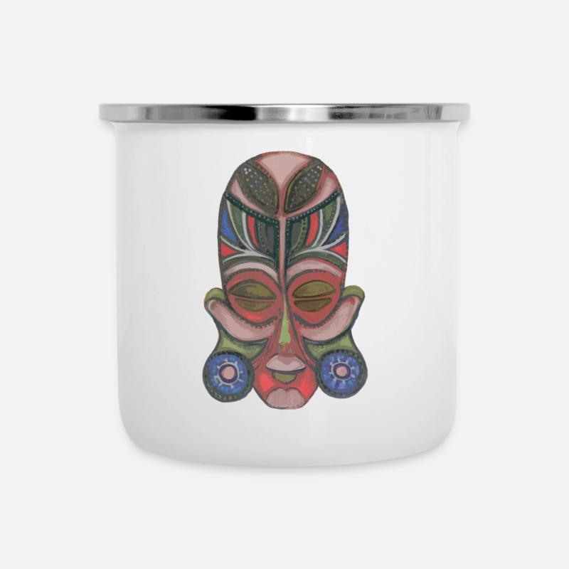 mec calme - Tasse émaillée - blanc