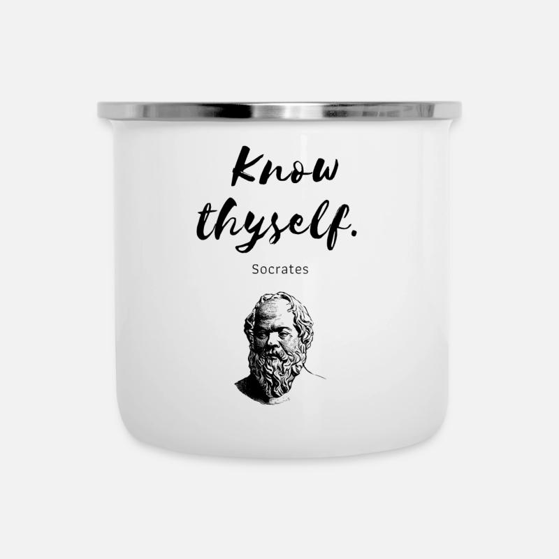 " Know thyself " Socrates - Camper Mug - white
