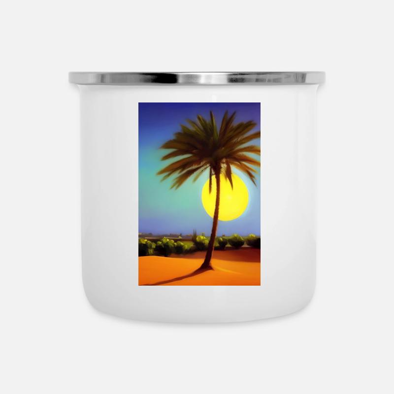 Désert d’Arabie - Tasse émaillée - blanc