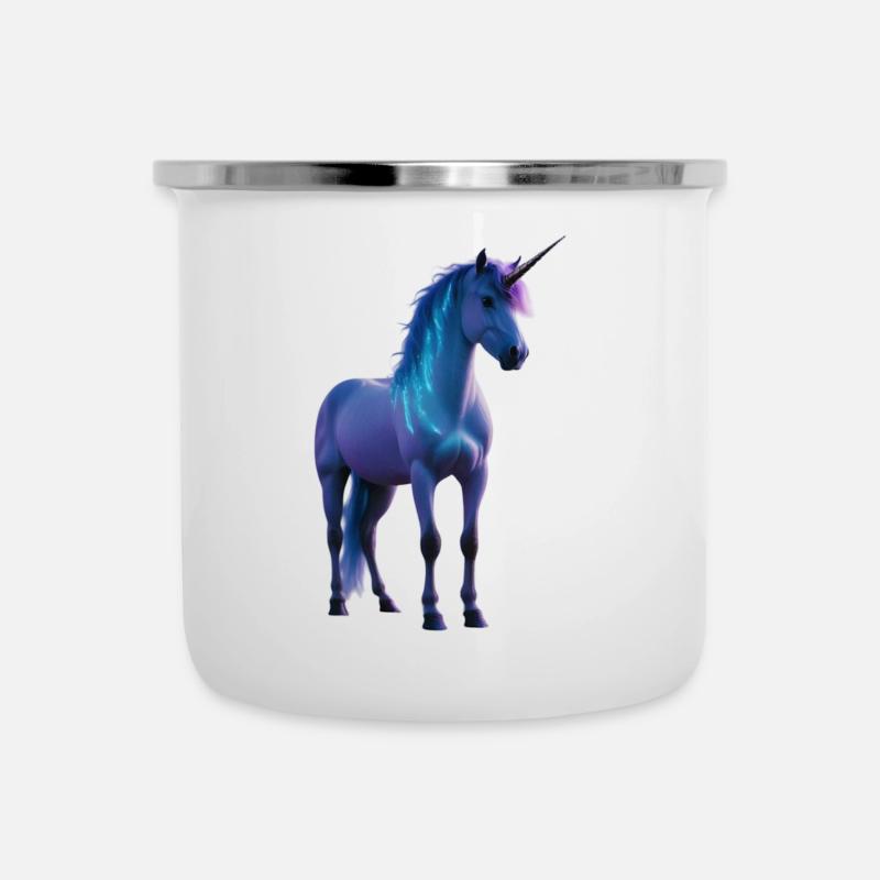 Silhouette Majestic Unicorn - Camper Mug - white