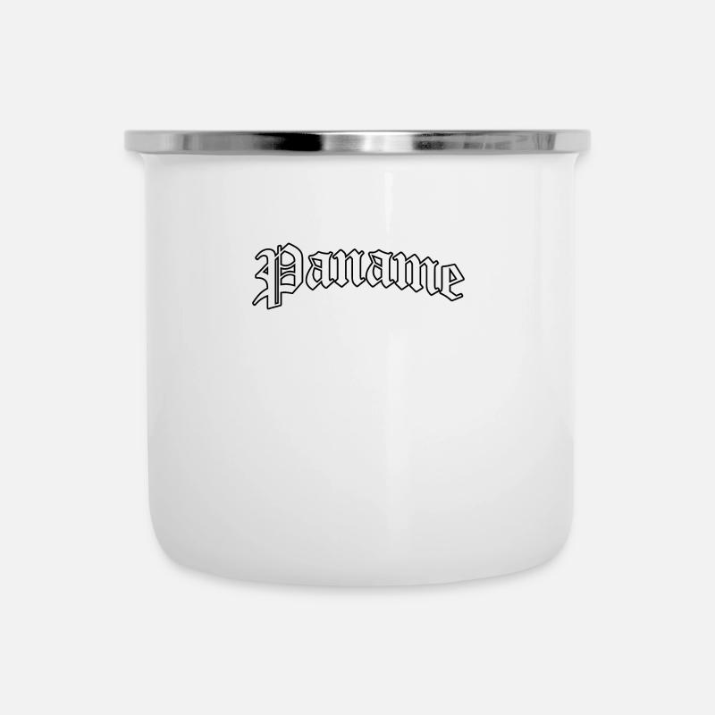 Paname logo: Gothic design with urban style - Camper Mug - white