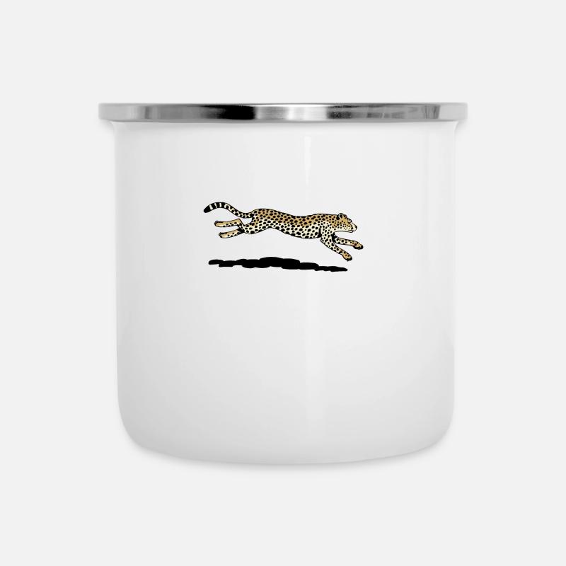 Guépard - Tasse émaillée - blanc