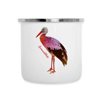 Storch - Spreewaldliebe - Tasse émaillée - blanc - Devant