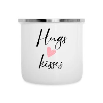 hugs & kisses - Camper Mug - white - Front