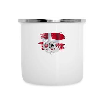 Dänmark Football Danmark fodbold - Tasse émaillée - blanc - Devant