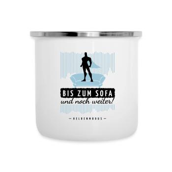 HELD - SOFA - Emaille-Tasse - Weiß - Vorne