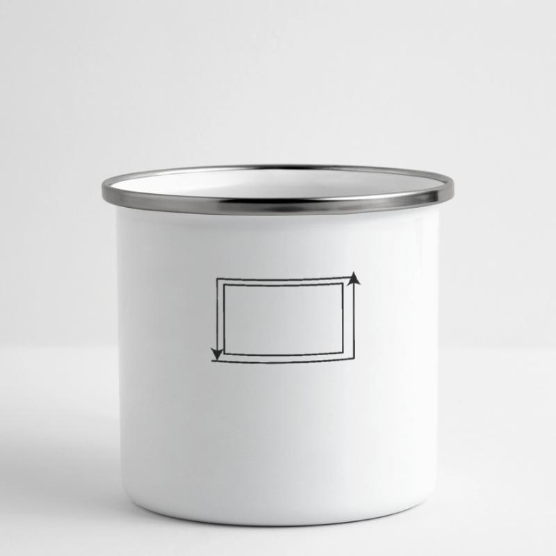Arrows Rectangular Shape Background Camper Mug