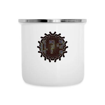 47 - Emaille-Tasse - Weiß - Vorne